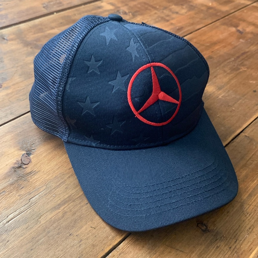 Mercedes Benz Stars and Stripes Mesh Cap